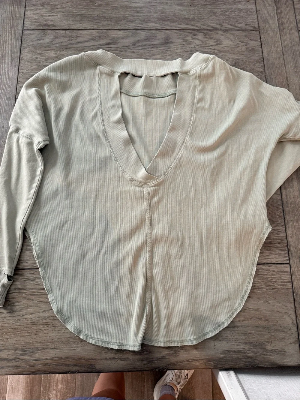 Fp Movement Simply Layer Open Back Top  In Olive Green Size Small Free People